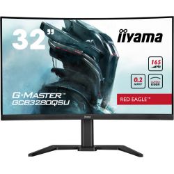 IIYAMA GCB3280QSU-B1 Mergulhe no jogo com o GCB3280QSU Red Eagle curvo com taxa de atualização de…