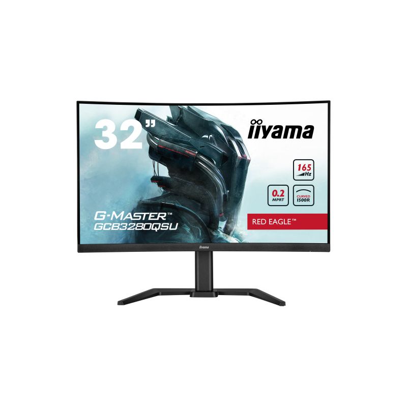 IIYAMA GCB3280QSU-B1 Plongez dans le jeu avec le GCB3280QSU Red Eagle incurvé avec un taux de…