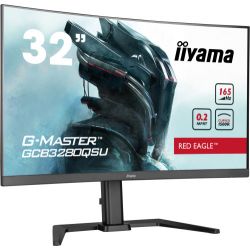 IIYAMA GCB3280QSU-B1 Mergulhe no jogo com o GCB3280QSU Red Eagle curvo com taxa de atualização de…