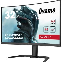 IIYAMA GCB3280QSU-B1 Mergulhe no jogo com o GCB3280QSU Red Eagle curvo com taxa de atualização de…