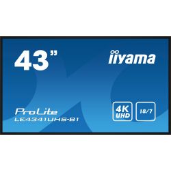 IIYAMA LE4341UHS-B1 Installed in a slim bezel, the iiyama LE4341UHS is a professional digital…