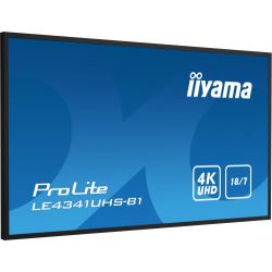 IIYAMA LE4341UHS-B1 Instalada en un bisel delgado, la iiyama LE4341UHS es una pantalla de…