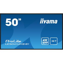 IIYAMA LE5041UHS-B1 iiyama LE5041UHS-B1. Design do produto: Tela plana para sinalização digital