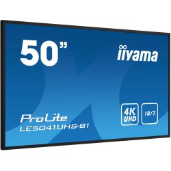 IIYAMA LE5041UHS-B1 iiyama LE5041UHS-B1. Design do produto: Tela plana para sinalização digital