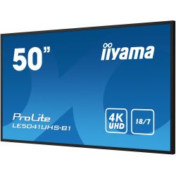 IIYAMA LE5041UHS-B1 iiyama LE5041UHS-B1. Design do produto: Tela plana para sinalização digital