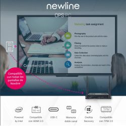 NEWLINE WB5B820W Les PC Newline OPS sont des ordinateurs pour écrans Newline qui s'intègrent…