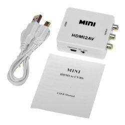 Conversor HDMI a AV 3xRCA  (audio+video) alimentacion por USB