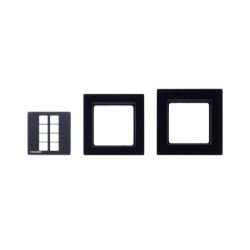 KRAMER 30-00020499 RC−208/RC−308 EU PANEL SET is a set of two black frames and a black…