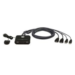 ATEN CS22HF-AT ATEN Switch KVM USB FHD HDMI de 2 puertos en formato cable