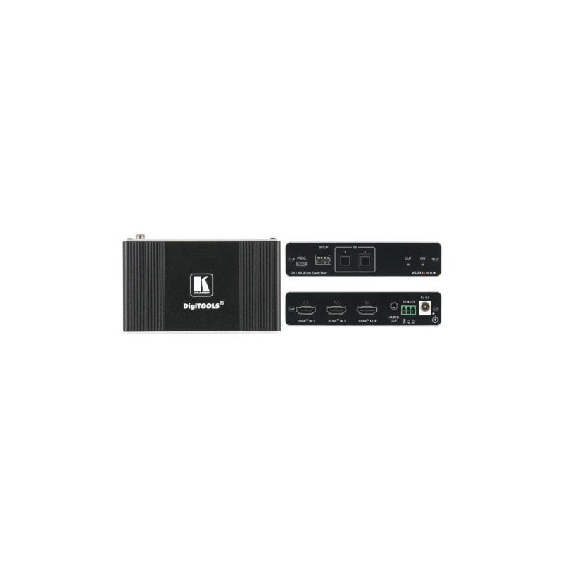 KRAMER 20-80549090 The VS211X is a high-performance 2x1 automatic switcher for 4K HDR HDMI video…