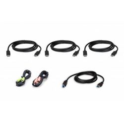 ATEN 2L-7D02UDPX6 O kit de cabo KVM 2L-7D02UDPX6 fornece conexões de dados de alta qualidade entre…