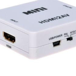 Conversor HDMI a AV 3xRCA  (audio+video) alimentacion por USB