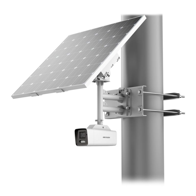 Hikvision Solutions DS-2XS6A47G1-LS/C36S80(2.8mm) -  Cámara IP Solar Bullet 4G, Resolución 4 Mpx…