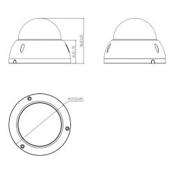 Dahua SD22404DB-GNY Dôme IP PTZ 4M DN dWDR Starlight 4X 3D IP66…