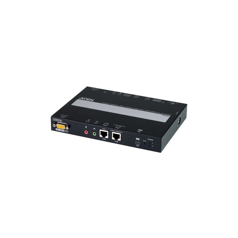 ATEN CN9000-AT-G O switch VGA KVM sobre IP CN9000 permite acesso remoto e controle de vídeo,…