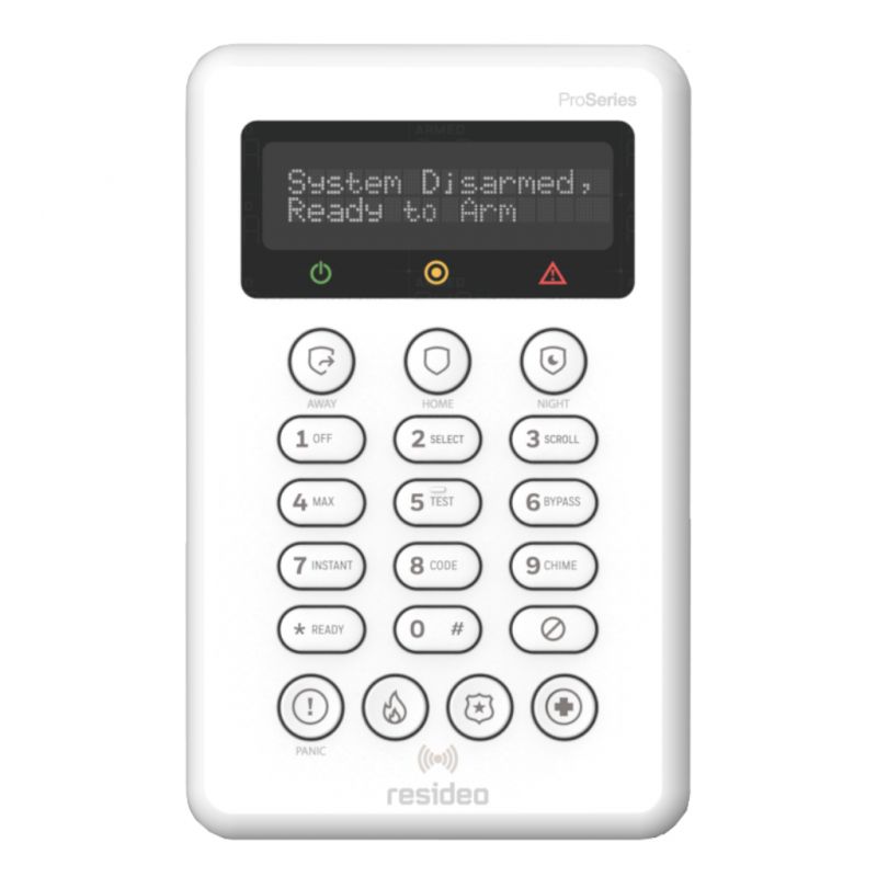 Resideo PROSIXLCDKP-EU Teclado LCD sem fio ProSeries