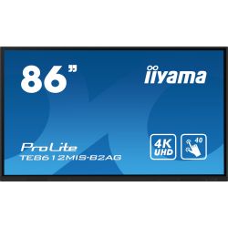 IIYAMA TE8612MIS-B2AG iiyama PROLITE. Conception du produit : Tableau de chevalet numérique