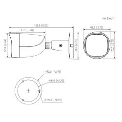 Dahua HAC-HFW1500CM-IL-A-0280B-S2 Tubulaire HDCVI 4IN1 5M PLEINE…