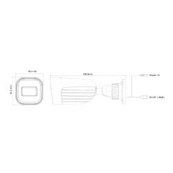 Provision I4-340IPSN-MVF-V2 Tubulaire IP 4MP H265 dWDR IR40m…