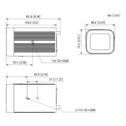 Dahua IPC-HF7442F-Z-X Boîtier IP H265 4M WDR140dB Deeplight…