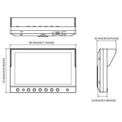 Dahua MLCDF7-T 7" LED Touch Monitor for on-board recorders