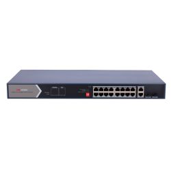 Hikvision DS-3E0520HP-E - Switch PoE Hikvision, 18 puertos RJ45 Gigabit + 2…