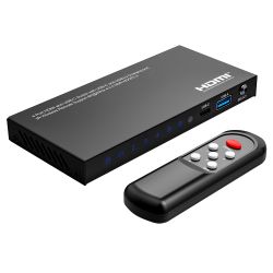 HDMI-SW-4x1-8K60 - HDMI Switch, 3 Entradas HDMI, 1 entrada USB-C, 1…