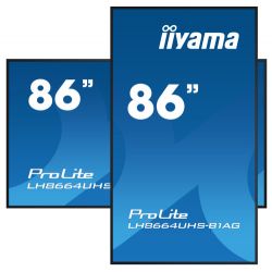 IIYAMA LH8664UHS-B1AG iiyama PROLITE. Design do produto: Quadro de cavalete digital