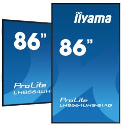 IIYAMA LH8664UHS-B1AG iiyama PROLITE. Design do produto: Quadro de cavalete digital