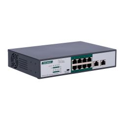 SW1008POE-H-800M-120W - Switch PoE, 8 puertos PoE FE + 2 GE, Velocidad 8…