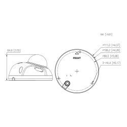 Dahua IPC-HDBW3441F-AS-0280B-S2 Dôme IP H265 4M DN WDR…