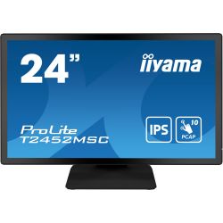 IIYAMA T2452MSC-B1 O ProLite T2452MSC-B1 com resolução Full HD (1920x1080) e tecnologia de toque…