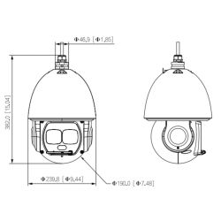 Dahua SD6AL445GB-HNV PTZ IP dome 4M WDR Starlight Laser 550m 45x…