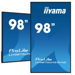 IIYAMA LH9875UHS-B1AG iiyama PROLITE. Design do produto: Quadro de cavalete digital