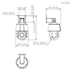 Dahua SD3A400-GN-A-PV Caméra IP PT 4M H265 PLEINE COULEUR dWDR…