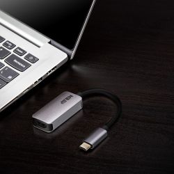 ATEN UC3008A1-AT El UC3008A1 es un adaptador de USB-C a HDMI 4K que le permite transferir el vídeo…