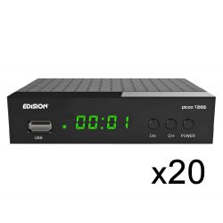 Edision Picco T265 Récepteur numérique terrestre FullHD DVB-T2 H265 HEVC 10 bits (Pack 20 unités)