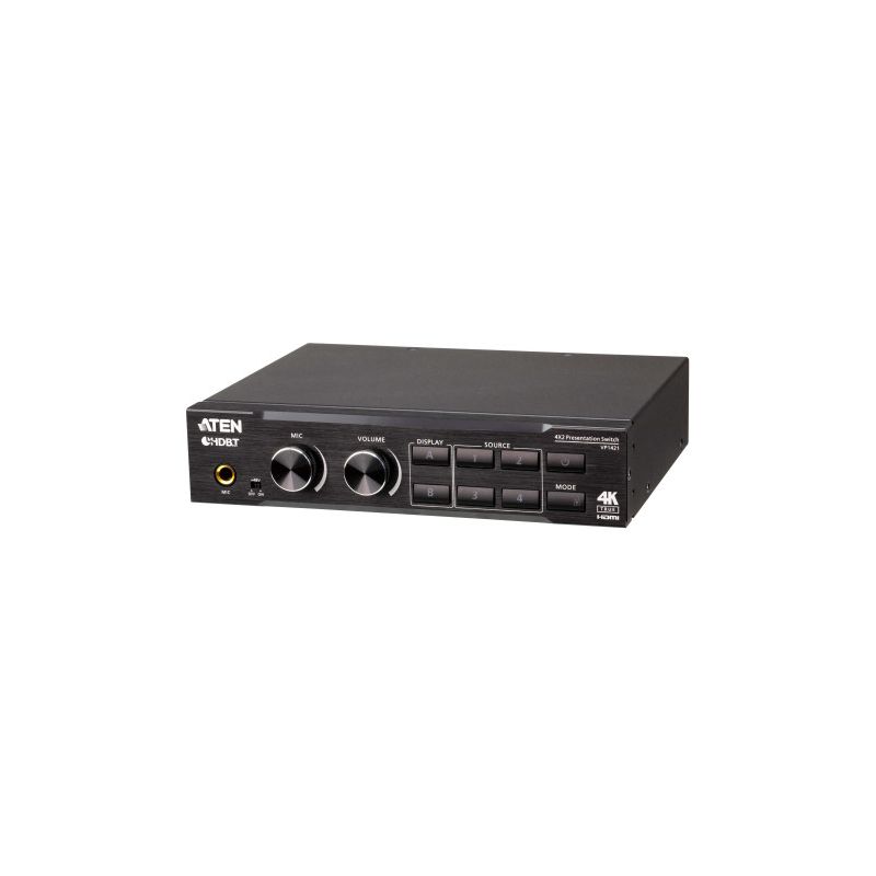 ATEN VP1421-AT-G The VP1421 is a complete presentation switch that integrates a video matrix, true…