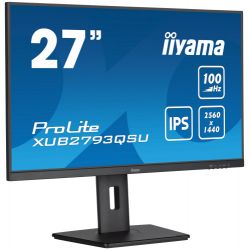 IIYAMA XUB2793QSU-B6 La conception élégante bord à bord rend le ProLite XUB2793HSU parfait pour…