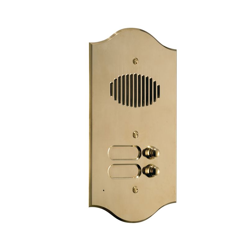 Comelit comelit-3006/2/RI BRASS ROMA SERIES AUDIO ONLY PLATE