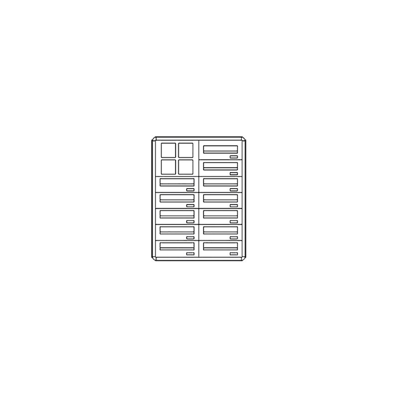 Comelit comelit-3262/IPI/PW POSTCOM PW LOCKER, 12 CAS.POS.INCL., REC.POS., RECESSED.