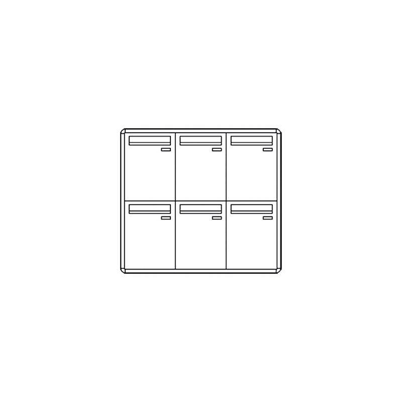 Comelit comelit-3276/VAE POSTCOM LOCKER, 6 POS.VERT.CAS., DEL.REC., SUPER.