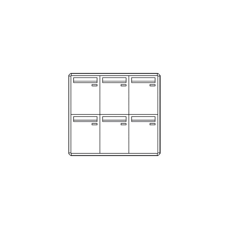 Comelit comelit-3276/VPE POSTCOM LOCKER, 6 VERT.POS.CAS., POS. REC., SUPER.