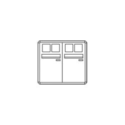 Comelit comelit-3252/VAE/PW POSTCOM PW LOCKER, 2 POS.VERT.CAS., REC.DEL., SUPER.