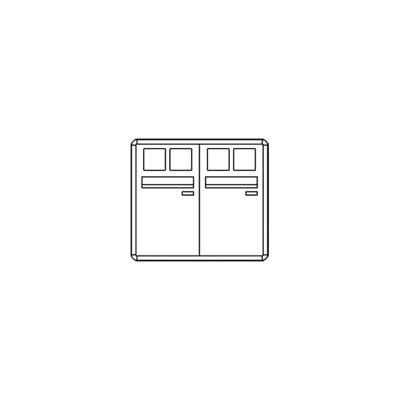 Comelit comelit-3252/VAE/PW CASILLERO POSTCOM PW, 2 CAS.POS.VERT., REC.DEL., DE SUPER.