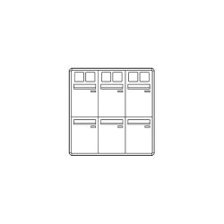 Comelit comelit-3256/VAE/PW CASILLERO POSTCOM PW, 6 CAS.POS.VERT., REC.DEL., DE SUPER.