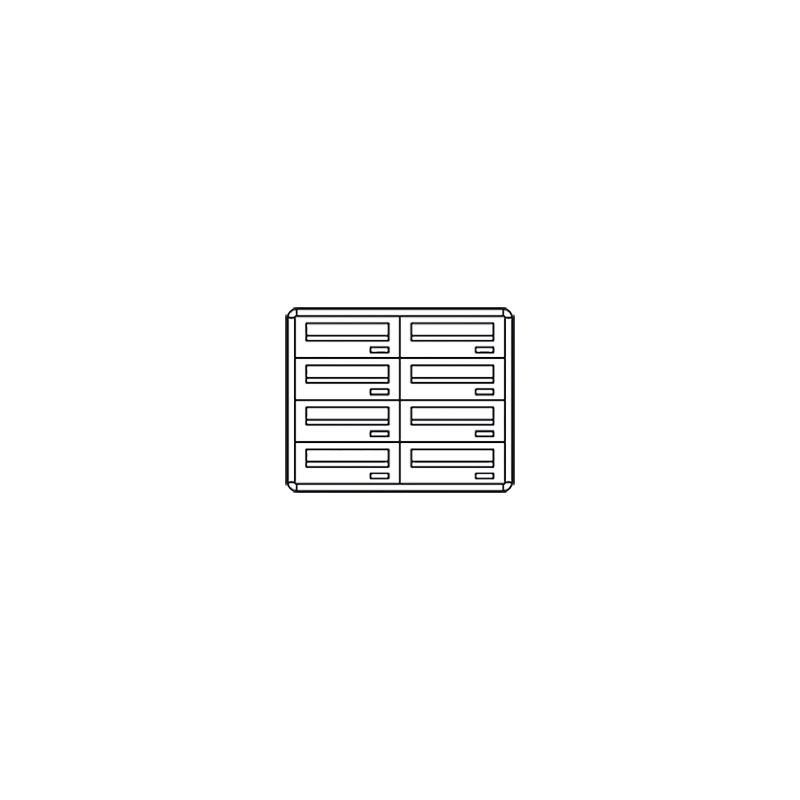 Comelit comelit-3278/IPI POSTCOM LOCKER, 8 CAS.POS.INCL., REC.POS., FLUSH-IN