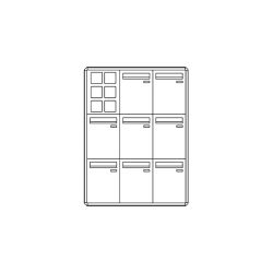 Comelit comelit-3258/VAE/PW CASILLERO POSTCOM PW, 8 CAS.POS.VERT., REC.DEL., DE SUPER.