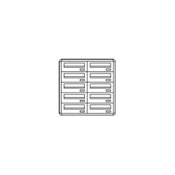 Comelit comelit-3280/OAE CASILLERO POSTCOM, 10 CAS.POS.HOR., REC.DEL., DE SUPER.