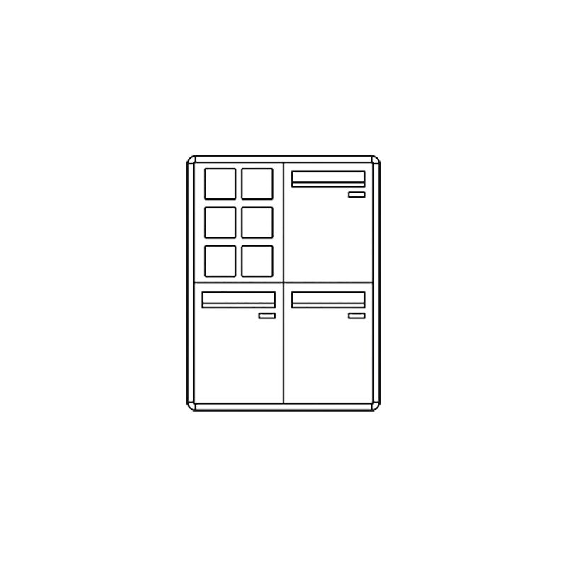 Comelit comelit-3253/VAE/PW POSTCOM PW LOCKER, 3 POS.VERT.CAS., DEL.REC., SUPER.